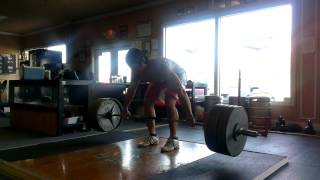 500lb snatch grip deadlift [upl. by Annavahs285]