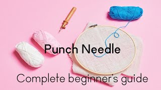 Punch Nakışı Nasıl Yapılır  How to Use Punch Needle [upl. by Ardnalahs]