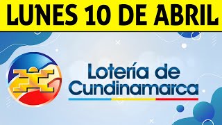 Resultados Lotería de CUNDINAMARCA Lunes 10 de Abril de 2023  PREMIO MAYOR 😱💰🚨 [upl. by Lerret387]