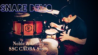 SNARE DEMO  CAOBA Noble amp Cooley Solid Shell Classic [upl. by Vidda]