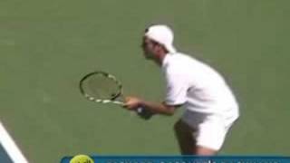 Richard Gasquets Backhand in Slow Motion [upl. by Haveman490]