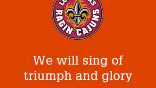 LouisianaLafayettes Ragin Cajun Fight Song [upl. by Nylirrehs352]