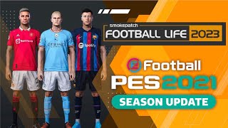 PES 2021 actualizado al 2023  SP Football Life 2023  PC  TUTORIAL [upl. by Nilorac]