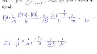 Derivada por definición cociente [upl. by Coletta]