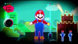 Just Dance Wii JP version Just Mario  Super Mario Bros [upl. by Aidne]