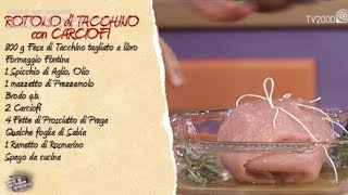 Rotolo di tacchino con ripieno di carciofi in due minuti [upl. by Darnell747]