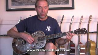 John Morton Parlor Resonator Demo HD National Guitar [upl. by Chandal]