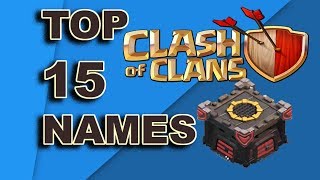 Clash Of Clans  15 Best Clan Names [upl. by Snyder]