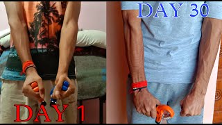 Hand Gripper Before And After  Hand Gripper For 30 Days  Hand Grip Transformation  Forearm Veins [upl. by Cohlette115]