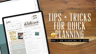 🤩My Digital Planner setup for 2024  How I am planning in 2024  🥳 TIPS FOR BEGINNERS 🤩 [upl. by Noemi]