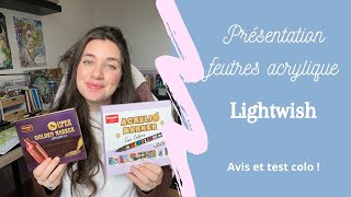 Présentation feutres acrylique Lightwish [upl. by Ahseyi]