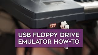 How to install a USB Floppy Drive Emulator in an old keyboard Yamaha EX5 [upl. by Carlynn]