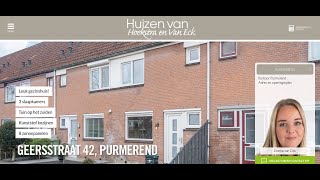 Te koop Geersstraat 42 Purmerend  Hoekstra en van Eck Makelaars  Méér Makelaar [upl. by Urban]