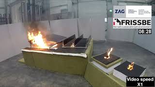 Solar Panels on Flat Roofs  Lab Fire Test A comparison of conventional and vertical PV panels [upl. by Yvad64]