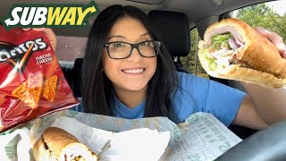 SUBWAY MUKBANG 😍🥖 [upl. by Baram]