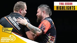 THRILLING FINALE  QFs SFs amp Final Highlights  2023 European Darts Matchplay [upl. by Navonod]