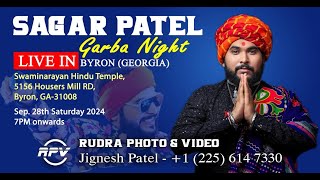 Sagar patel live garba in ISSO Byron Georgia [upl. by Branen606]