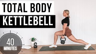 40 Minute Total Body Kettlebell STRENGTH X HIIT Workout  NO REPEAT [upl. by Aken]