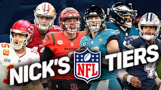 Bears ranked above Ravens amp 49ers Cowboys playoff or bust in Nicks Tiers  FIRST THINGS FIRST [upl. by Kallick]