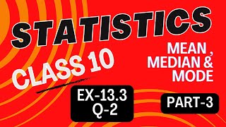 MEDIAN  STATISTICS INTRODUCTION  CLASS 10 MATHS [upl. by Ailaza]