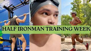 HALF IRONMAN TRAINING unfiltered  Ironman 703 full training week [upl. by Nereen149]