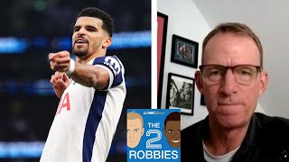 Tottenham flip the script on Aston Villa in stunning comeback  The 2 Robbies Podcast  NBC Sports [upl. by Nolyd534]