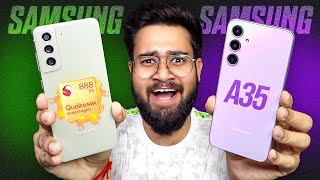 Samsung A35 vs Samsung S21 FE SD888 Full Comparison ⚡ Best Camera Phone Under 30K 😱 [upl. by Thaddeus]