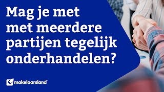 Onderhandelen  Mag een verkoper met meerdere partijen onderhandelen  Makelaarsland [upl. by Enytnoel]