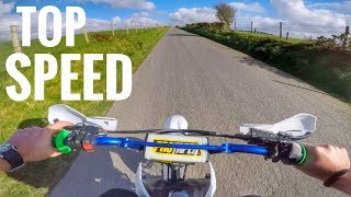 140cc Pit Bike Top Speed Test [upl. by Kassia]