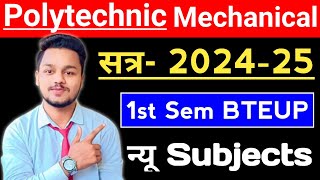 PolytechnicDiploma 1st Semester Syllabus Mechanical Engineering  Mechanical Engineering 202425 [upl. by Attenoj]