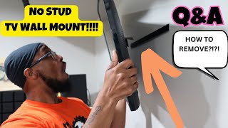 Studless Drywall TV Mount for 1255 inch How to remove [upl. by Olathe221]