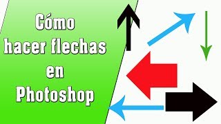 1 Cómo hacer flechas en photoshop [upl. by Boiney222]