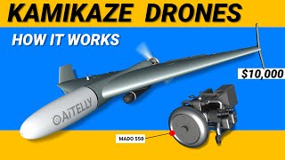 Kamikaze drone Iran Shahed 136  How it Works [upl. by Eyla]