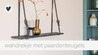 wandrekje met paardenteugels  diy  vtwonenbe [upl. by Madeleine]