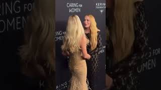 donatella versace lindsaylohan fashionmoment redcarpet kering galanight newyork [upl. by Georgine]