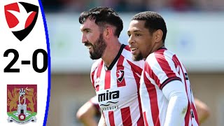 Cheltenham vs Northampton Town 20 Ryan Bowman Goal  All Goals and Highlights [upl. by Htiek]