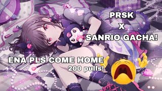 Sanrio x Project Sekai gacha  200 pulls prsk jp [upl. by Ayyidas]