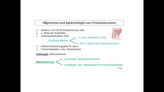 Allgemeines und Epidemiologie vom Prostatakarzinom  Strahlentherapie Prof Hilke Vorwerk [upl. by Nivad]