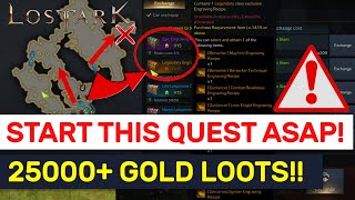 DO THIS DAILY HIDDEN QUEST NOW 25000 Gold Of Rewards  Lost Ark [upl. by Rheta933]