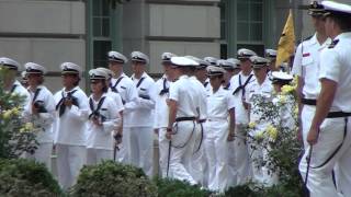 USNA PS 28Jul2013 Noon Meal Formation Starboard Battalion [upl. by Iteerp]