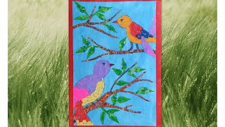 Photo Collage Art  How To Make Collage With Paper  Easy Collage Work  Collage Craft  DIY Hanging [upl. by Eveam]