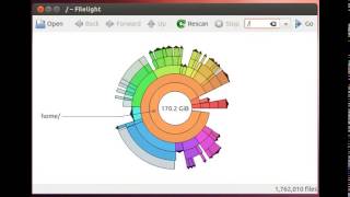 Filelight display disk usage graphically for Linux [upl. by Curkell]