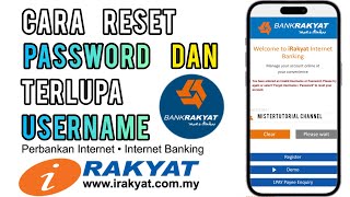 Cara reset Password dan Username Bank Rakyat [upl. by Cramer124]