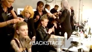 Backstage bei der RIANI Fashion Show WINTER 2016 in Berlin [upl. by Vitia105]