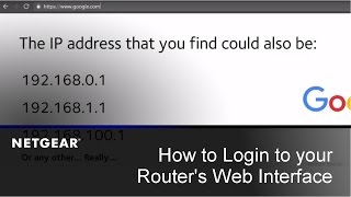 How to Login to your NETGEAR Routers Web Interface  PC and Mac [upl. by Krever]