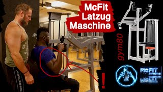 McFit LATISSIMUS MASCHINE  Rückenübung  Gym 80  Richtige Ausführung  Latzug  Rückentraining [upl. by Llennhoj]