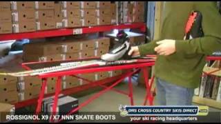 Rossignol X7  Rossignol X9 NNN Skate Ski Boots Review Video [upl. by Del]