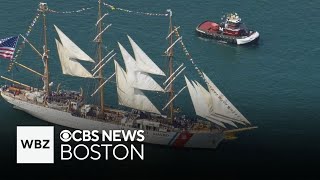 Tall ships set sail this weekend in Portsmouth New Hampshire [upl. by Nwahsauq]