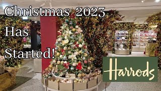 Harrods Christmas 2023 Londons Festive Extravaganza Begins 🎄🎁 [upl. by Erinn500]