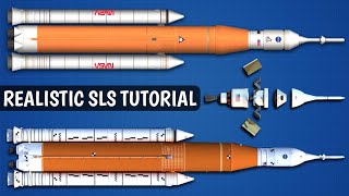 How To Build Realistic NASAs SLS Rocket in Spaceflight Simulator [upl. by Ennaylime]